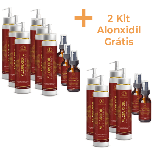 Kit Alonxidil 3 - Tratamento por 5 meses - JP Cosmetics